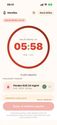 Sledujte odpočet