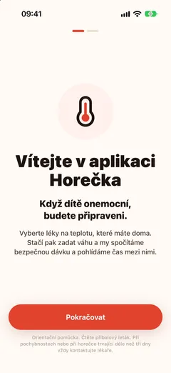 Úvodní obrazovka